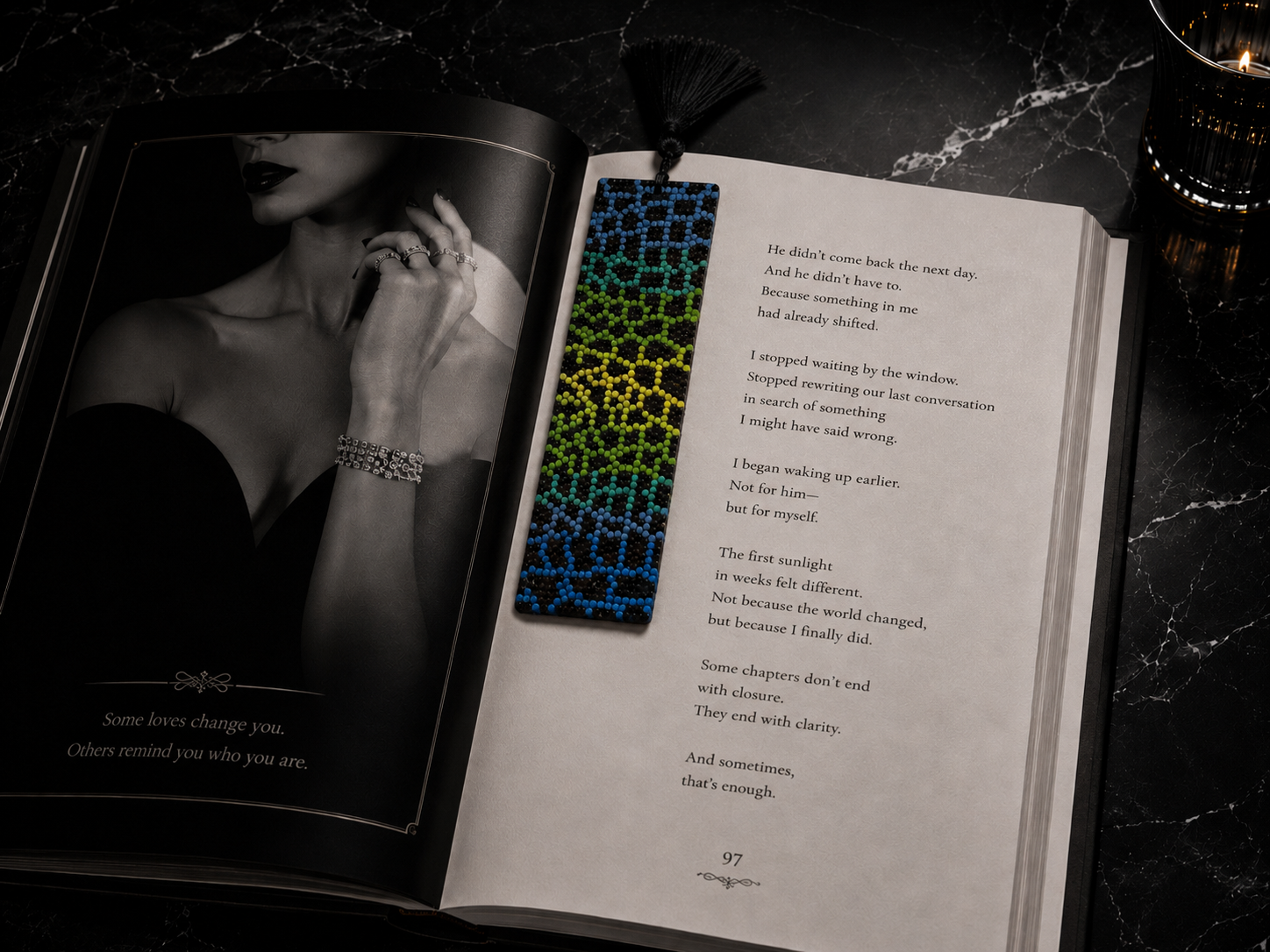 Blue Cheetah Bookmark