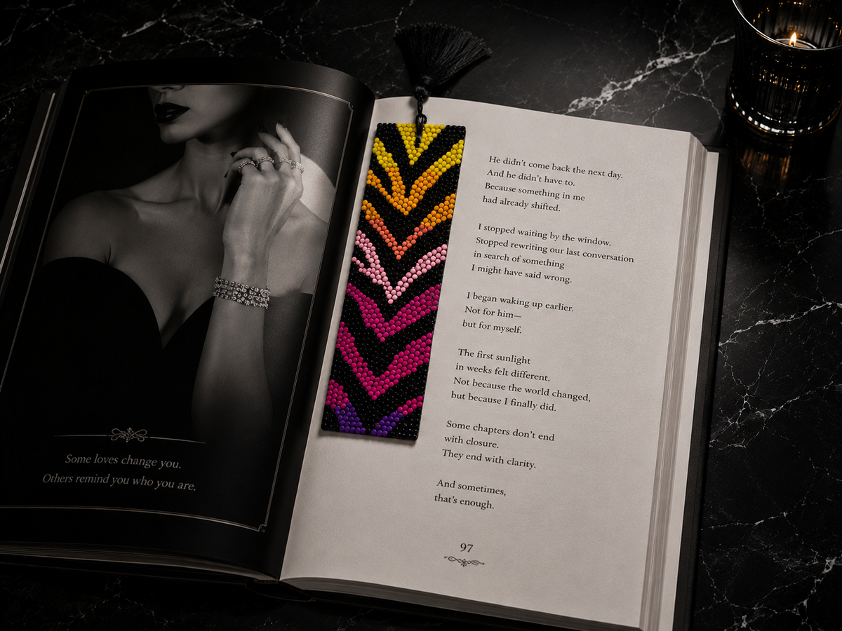Multi-Colored Zebra Bookmark