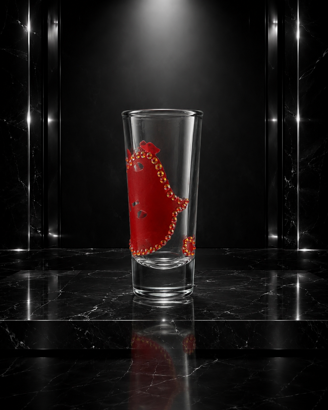Lip Print Shot Glass (Tall)