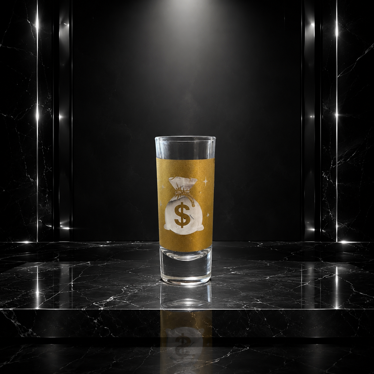 Money Bag Shot Glass (Tall)